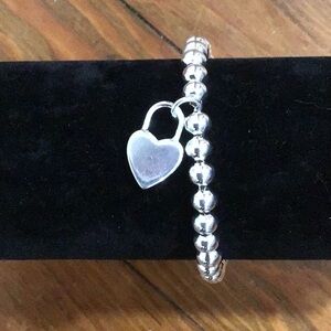 925 Sterling Silver Heart Charm Bracelet